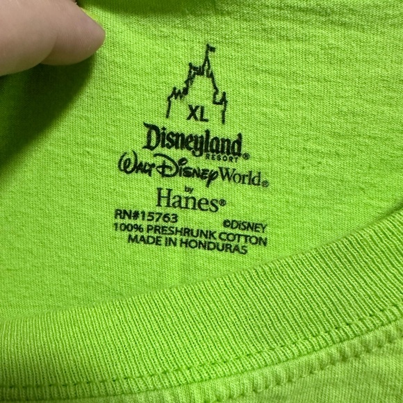 Walt Disney World Lime Green Mickey Mouse Tee - Picture 3 of 3